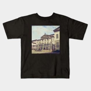 Italy sightseeing trip photography from city scape Milano Bergamo Lecco Kids T-Shirt